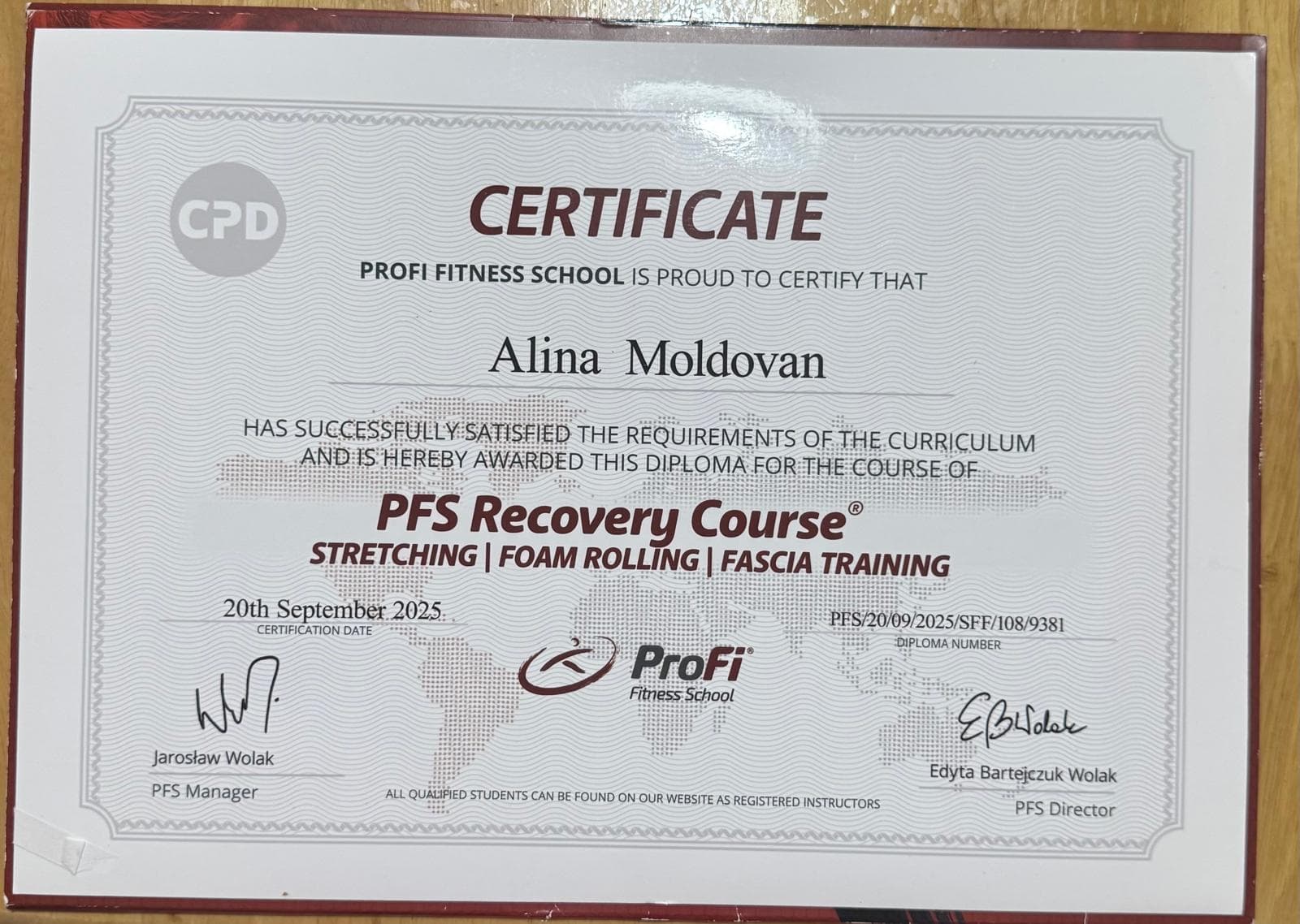 Certification